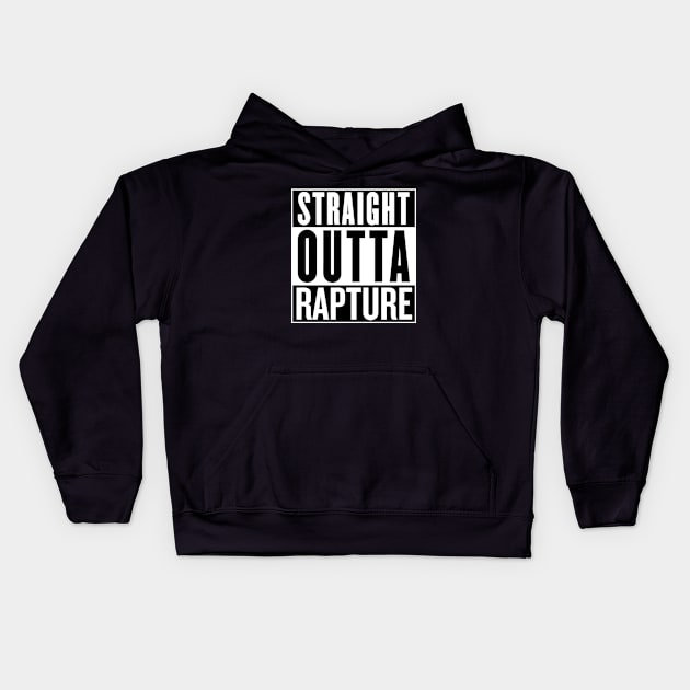 Straight Outta Rapture Kids Hoodie by SaverioOste